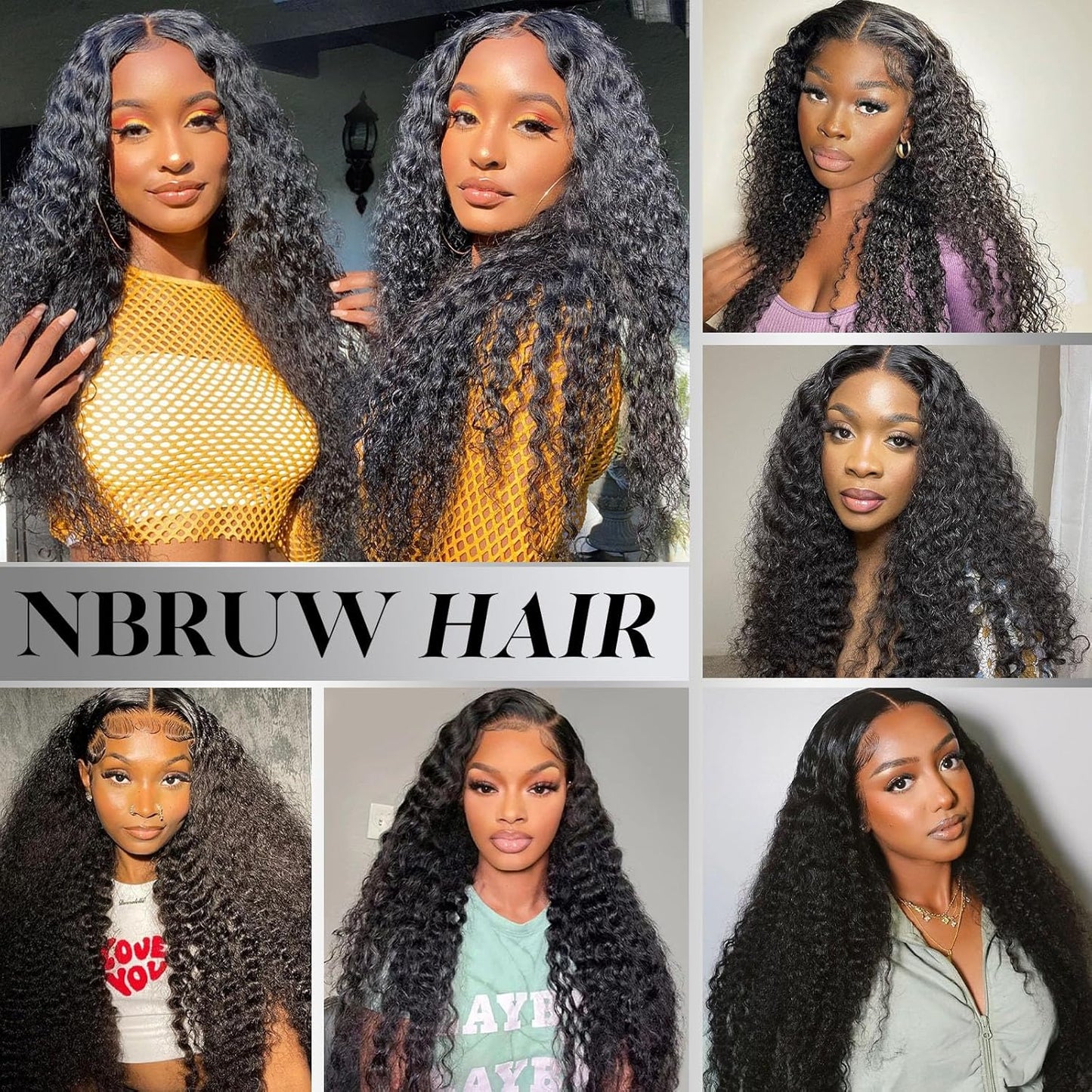 Human Hair Bundles 20 22 24 26 Inch Deep Wave Bundles Human Hair 12A 4 Bundles Human Hair 100% Unprocessed Virgin Deep Curly Human Hair Bundles Deals Real Human Hair Extensions