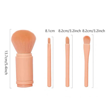 4In1 Portable Makeup Brush Set Beauty Brush