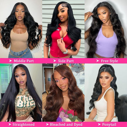 16A Raw Body Wave Human Hair Bundles Human Hair 100% Unprocessed Brazilian Boutique Virgin Hair Extensions,Double Wefts,Triple Lifespan (Body Wave 4 Bundles, 18 20 22 24 Inch)