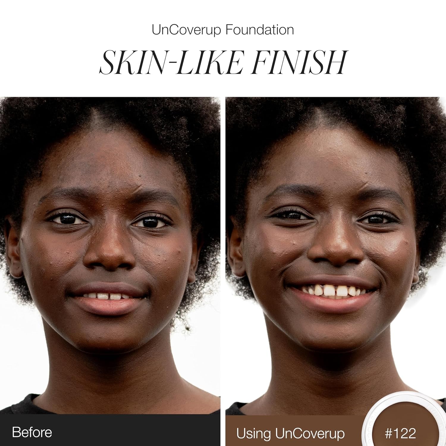Uncoverup Cream Foundation Hydrating Buildable Medium to Full Coverage with Natural Glow for All Skin Types Clean Beauty 18Ml