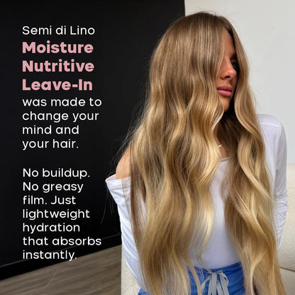 ALFAPARF MILANO Semi Di Lino Moisture Nutritive Shampoo and Conditioner Set for Dry Hair - Sulfate Free Moisturizing Shampoo and Conditioner - Safe on Color Treated Hair - Adds Shine and Softness